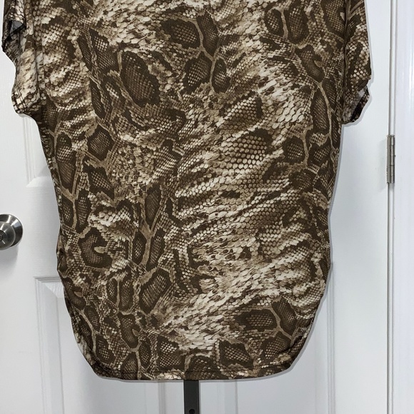 Brown and Tan Animal Print Top - Picture 8 of 10
